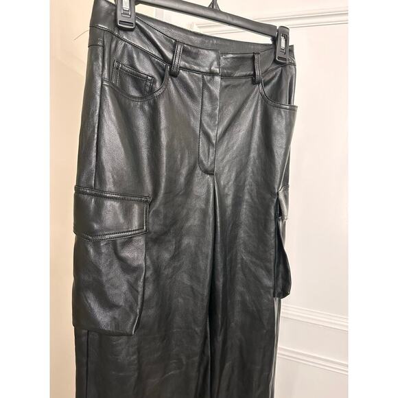 Generation Love Nate Vegan Leather Cargo Pants Black size XS - Picture 5 of 8